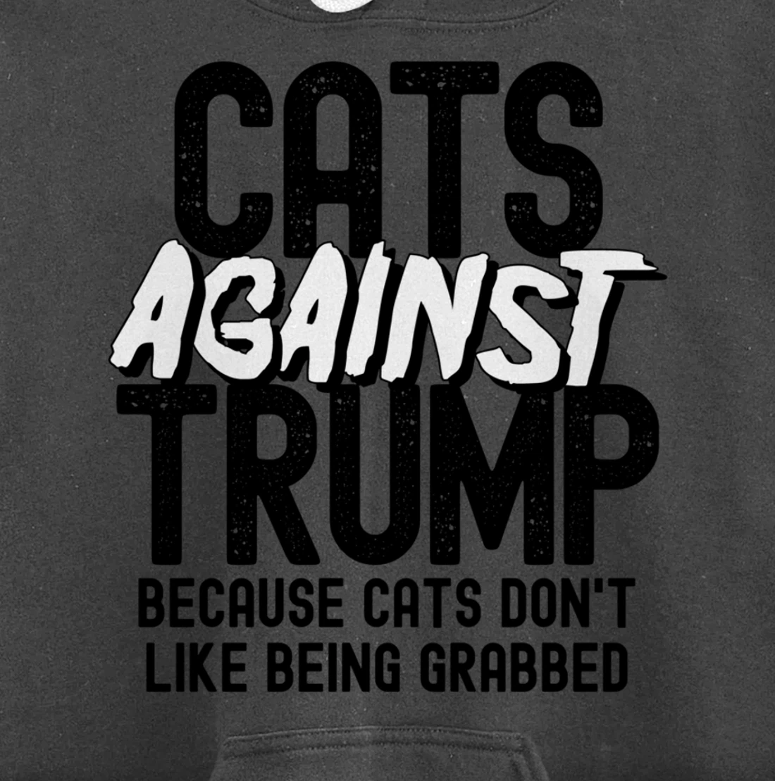 Funny Anti Trump Cats Against Trump Pullover Hoodie