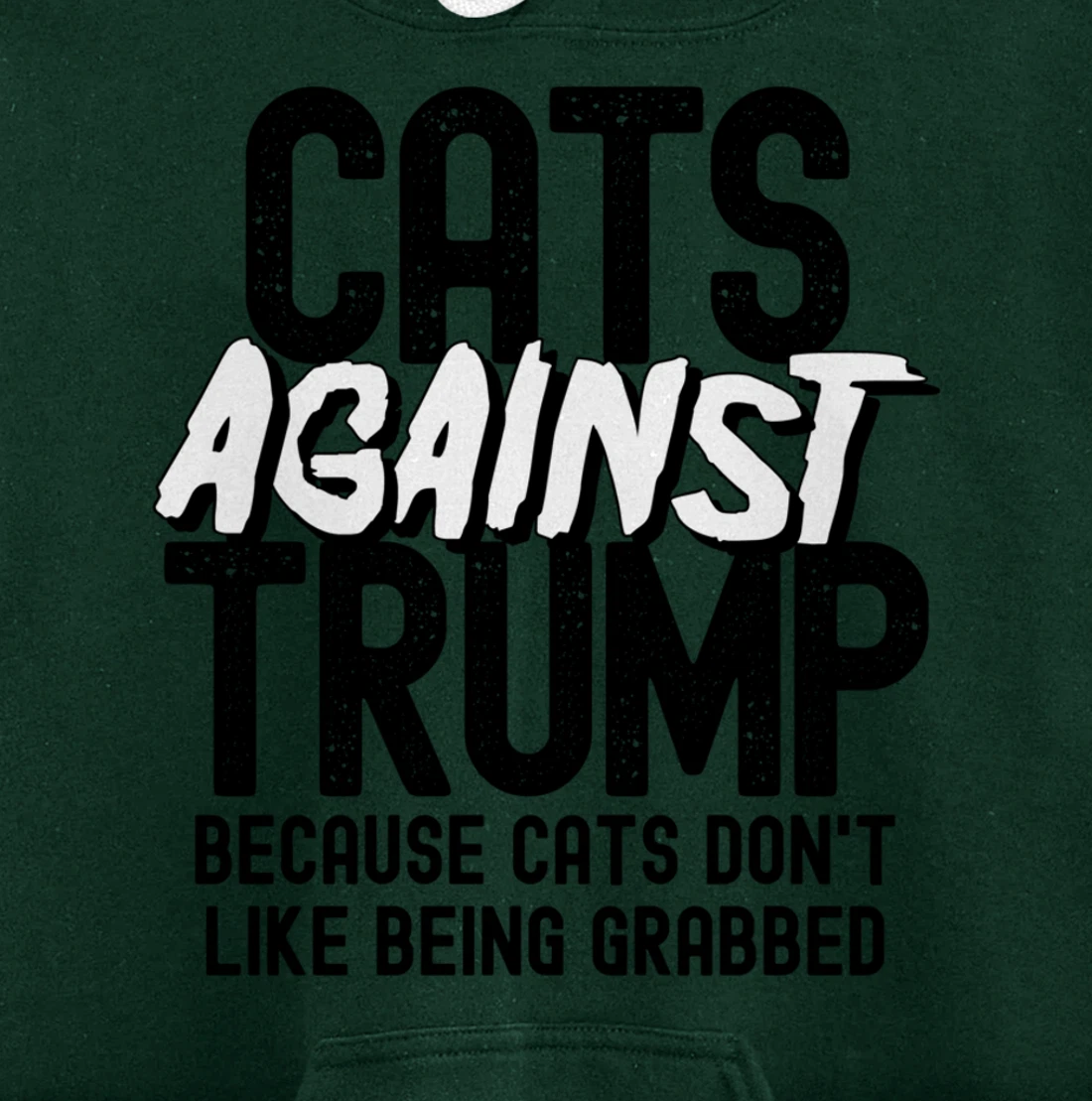 Funny Anti Trump Cats Against Trump Pullover Hoodie