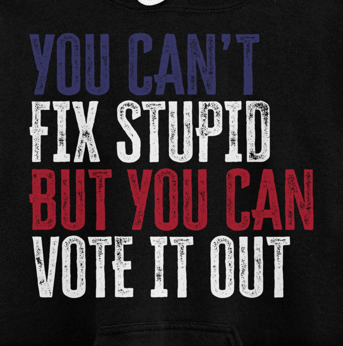 You Can't Fix Stupid But You Can Vote It Out | Anti Trump Pullover Hoodie