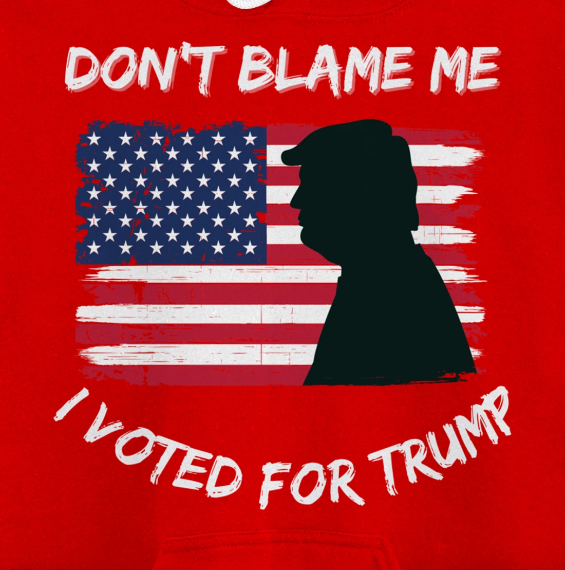 FUNNY PATRIOTIC FLAG "DON'T BLAME ME I VOTED FOR TRUMP" Pullover Hoodie