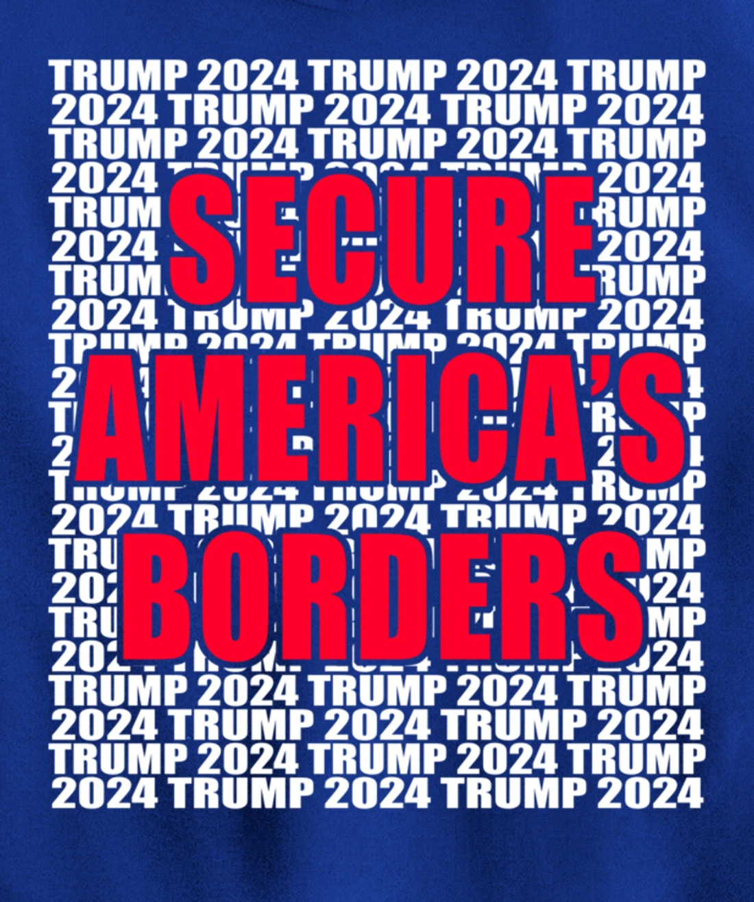 Secure Americas Borders Trump 2024 Pro Trump Cool Trump for Pullover Hoodie