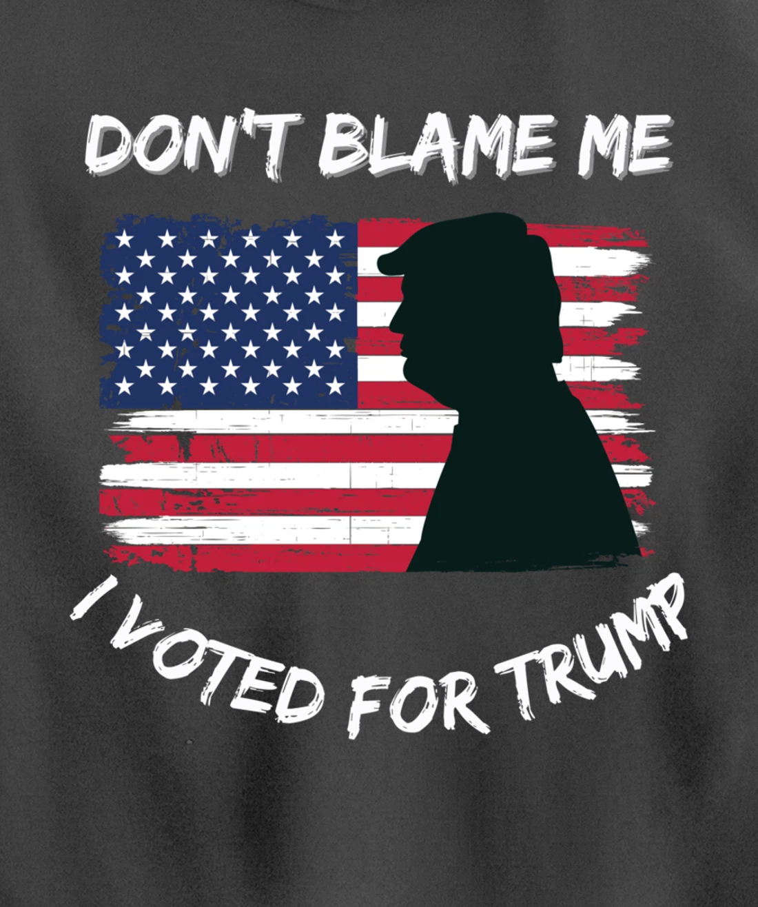FUNNY PATRIOTIC FLAG "DON'T BLAME ME I VOTED FOR TRUMP" Pullover Hoodie