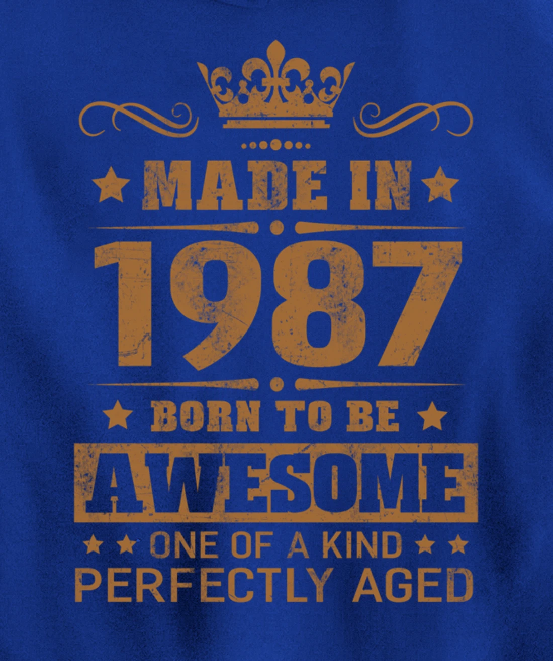 Made in 1987 Born To Be Awesome Birthday Gifts Pullover Hoodie