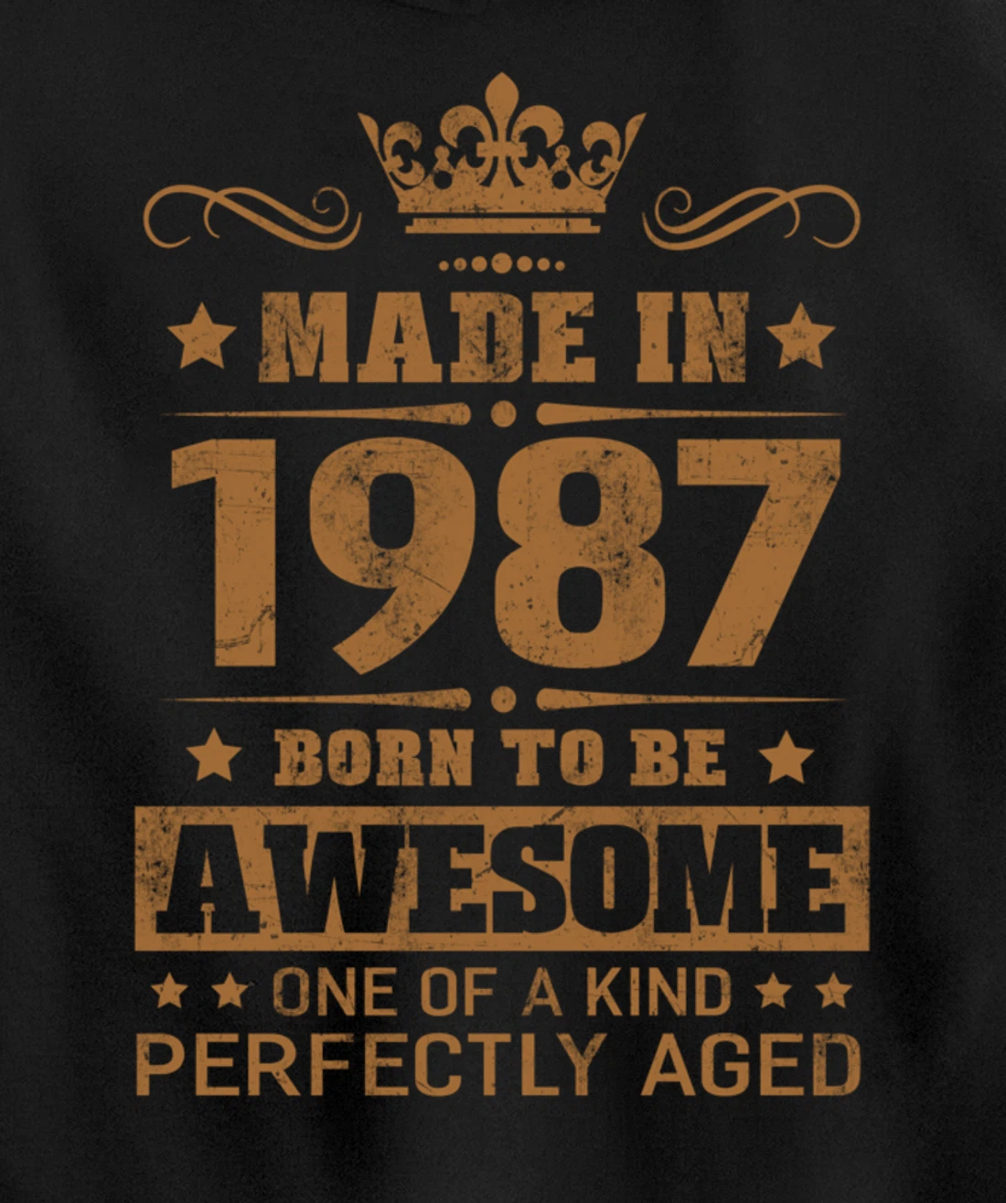 Made in 1987 Born To Be Awesome Birthday Gifts Pullover Hoodie