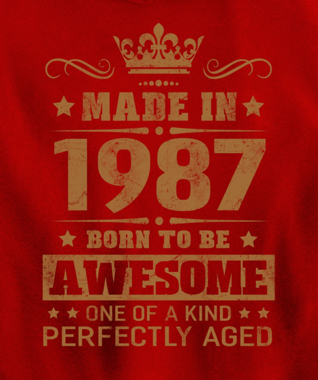 Made in 1987 Born To Be Awesome Birthday Gifts Pullover Hoodie