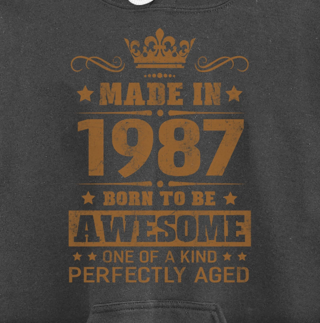 Made in 1987 Born To Be Awesome Birthday Gifts Pullover Hoodie