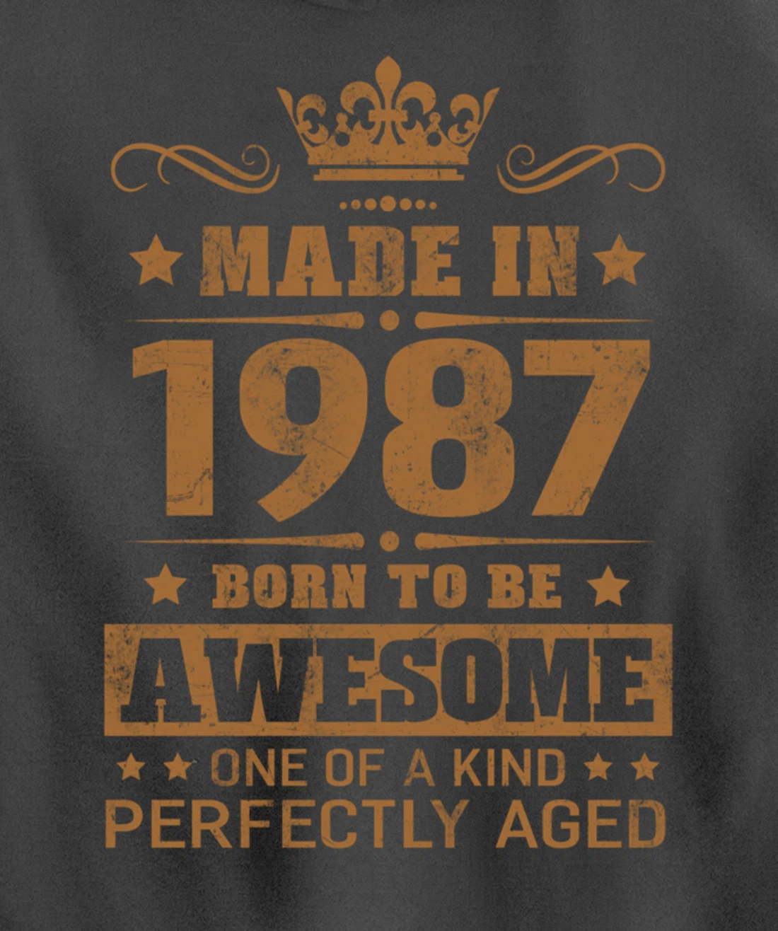 Made in 1987 Born To Be Awesome Birthday Gifts Pullover Hoodie
