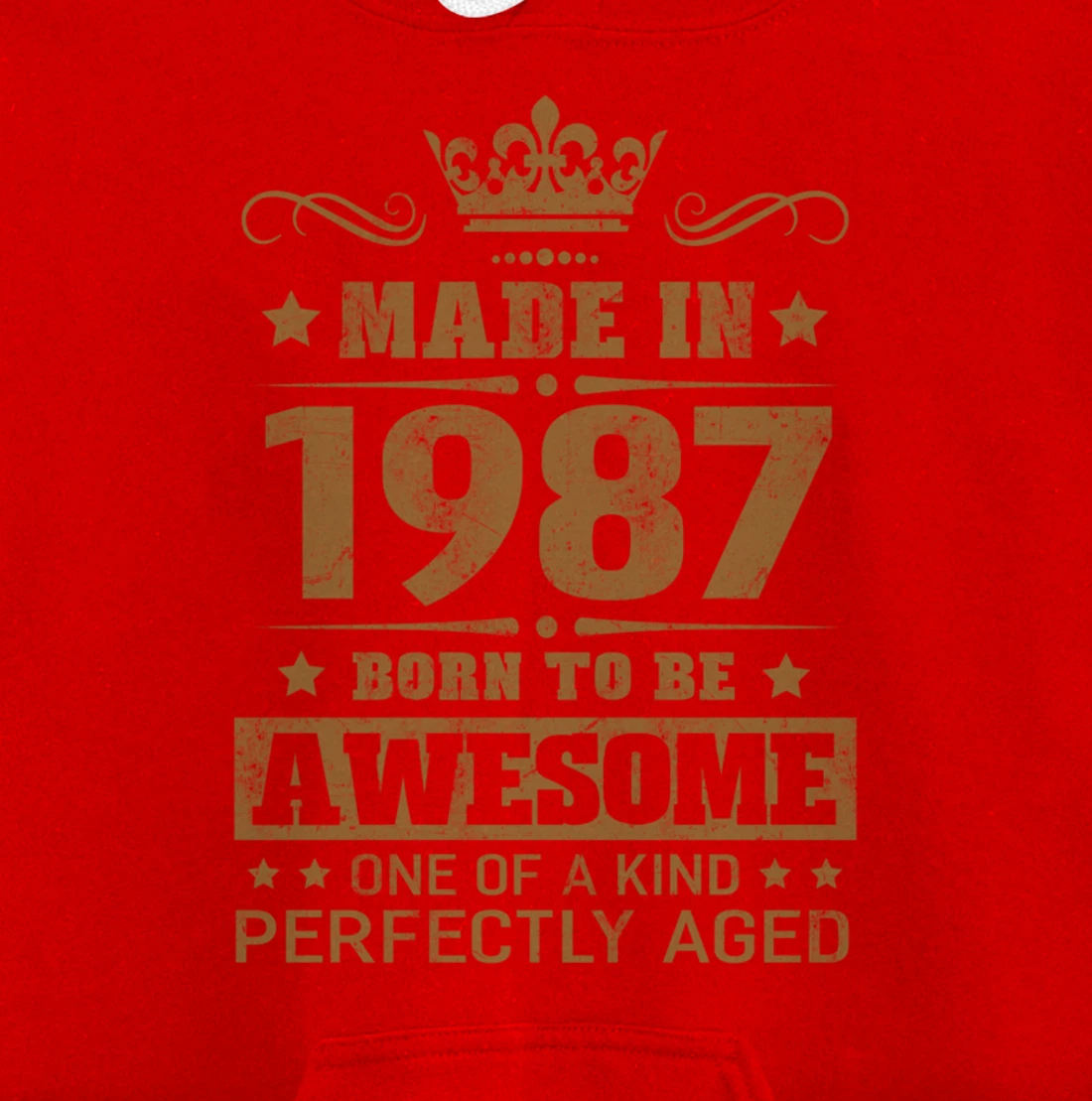 Made in 1987 Born To Be Awesome Birthday Gifts Pullover Hoodie