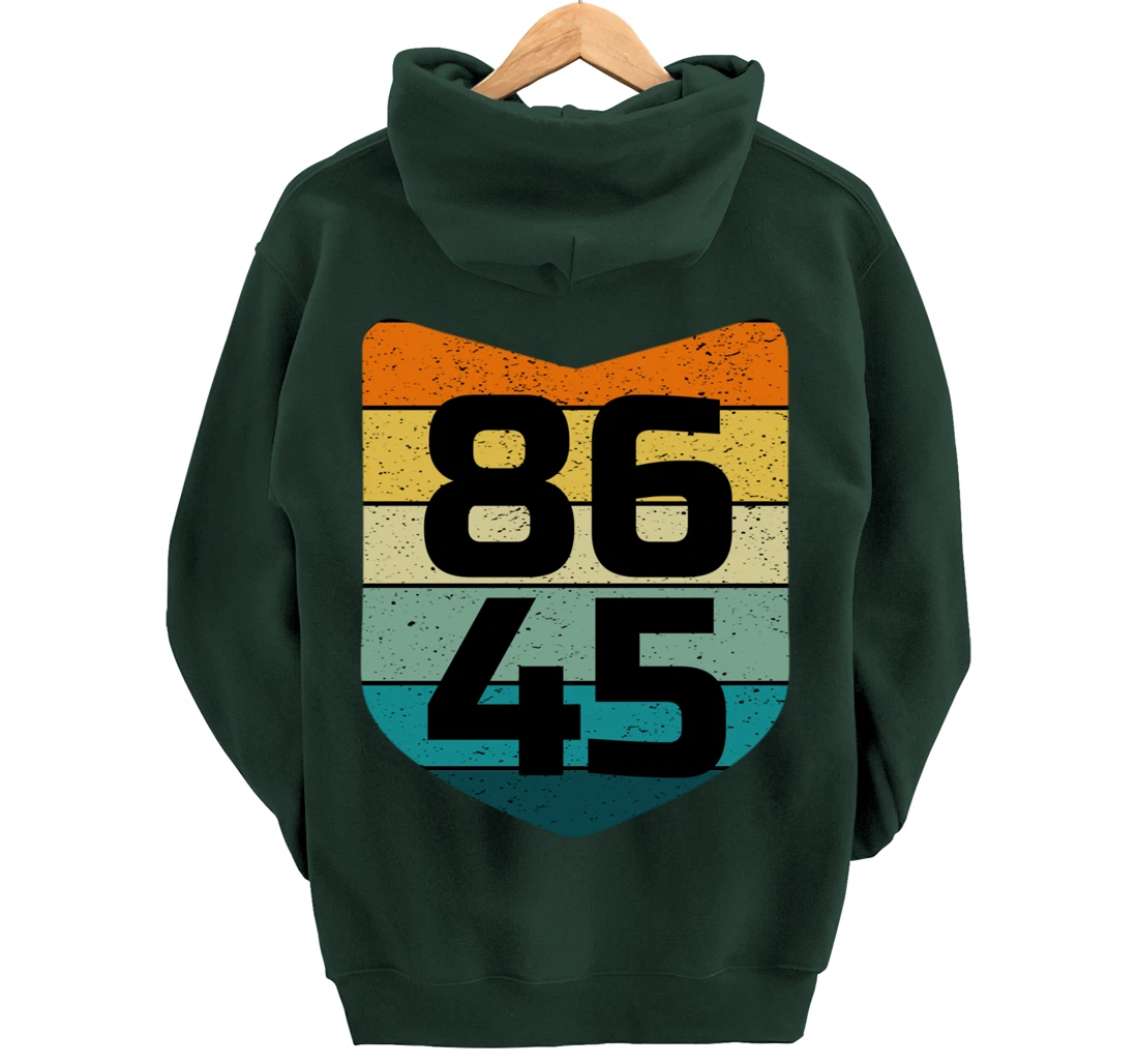 86 45 Impeach I Anti Trump 8645 Pullover Hoodie