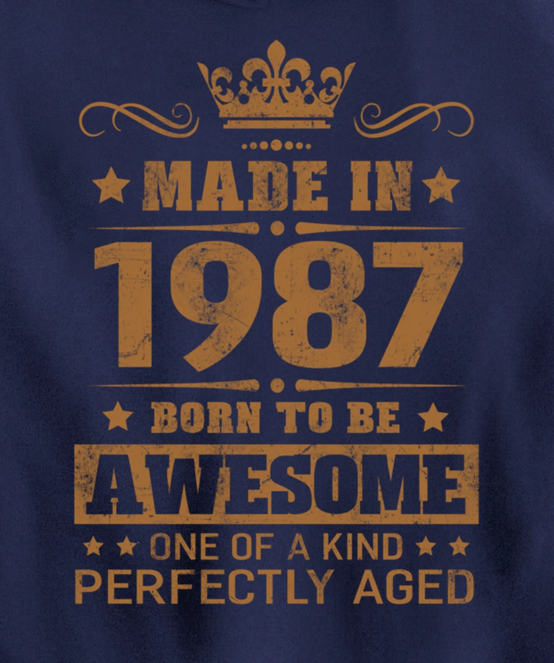 Made in 1987 Born To Be Awesome Birthday Gifts Pullover Hoodie