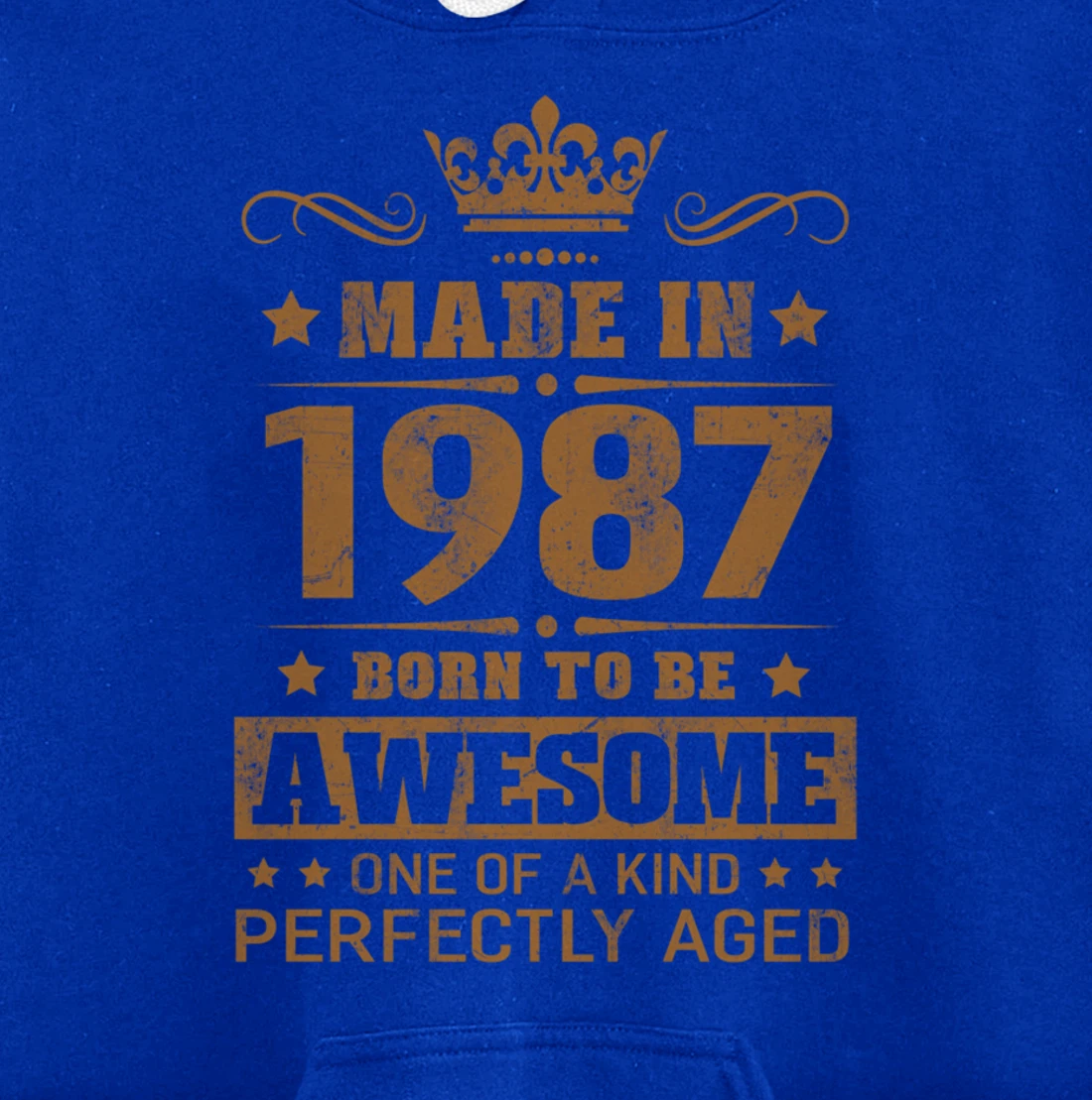 Made in 1987 Born To Be Awesome Birthday Gifts Pullover Hoodie