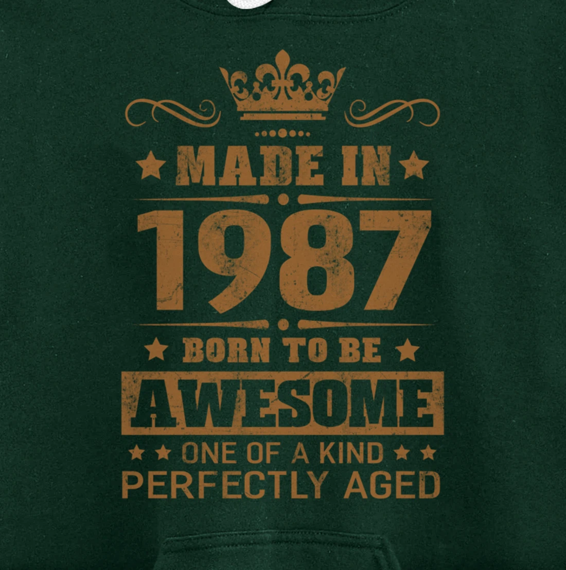 Made in 1987 Born To Be Awesome Birthday Gifts Pullover Hoodie