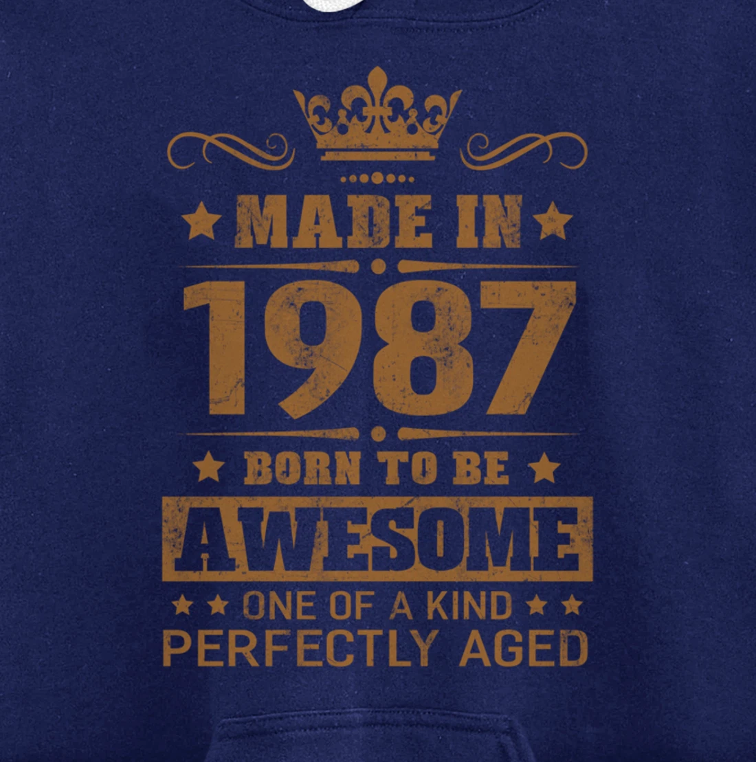 Made in 1987 Born To Be Awesome Birthday Gifts Pullover Hoodie
