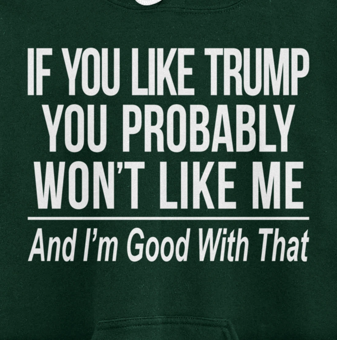 If You Like Trump - You Probably Won't Like Me - Pullover Hoodie