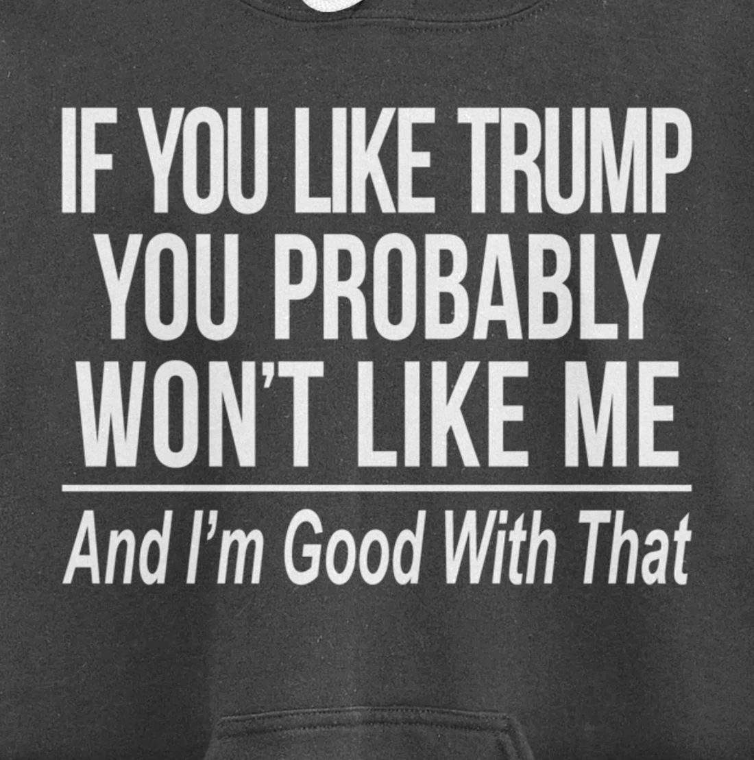 If You Like Trump - You Probably Won't Like Me - Pullover Hoodie