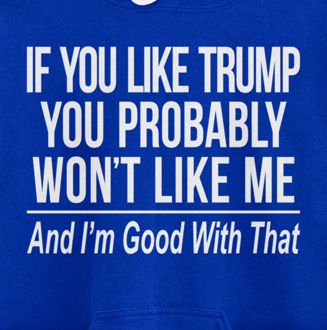 If You Like Trump - You Probably Won't Like Me - Pullover Hoodie