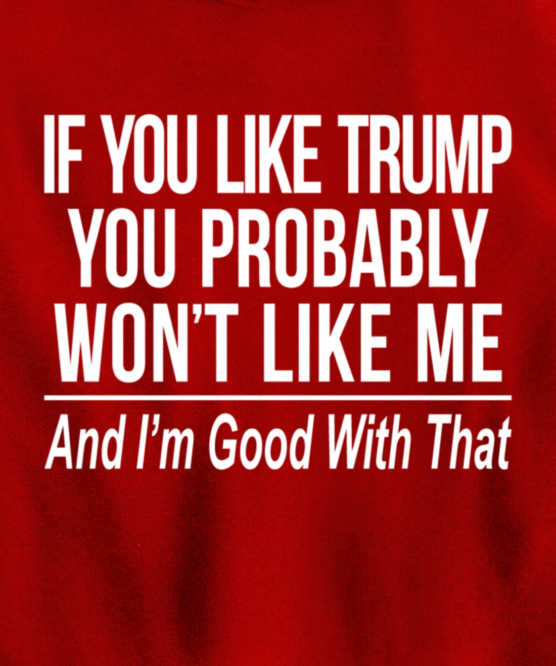 If You Like Trump - You Probably Won't Like Me - Pullover Hoodie