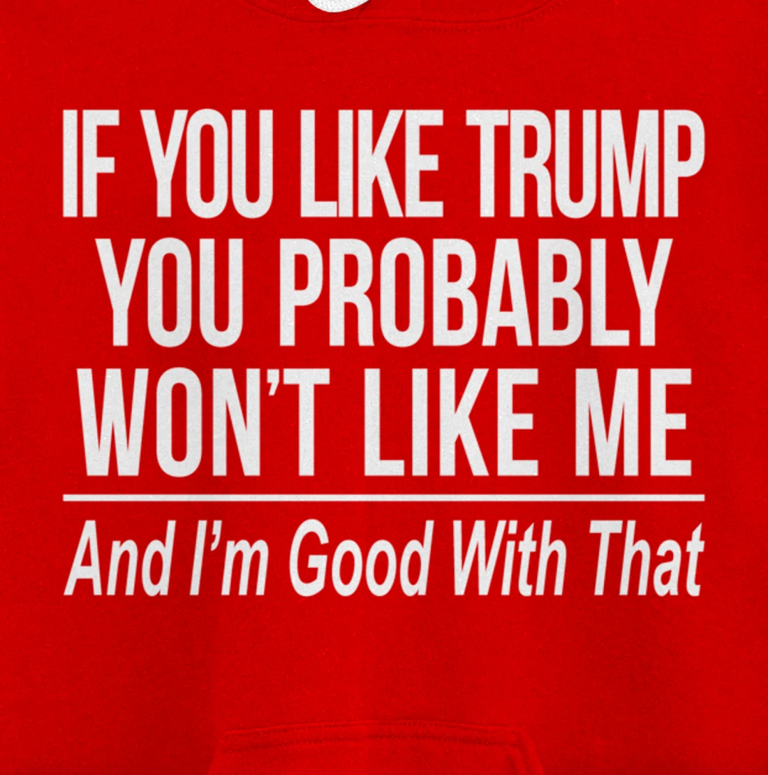 If You Like Trump - You Probably Won't Like Me - Pullover Hoodie