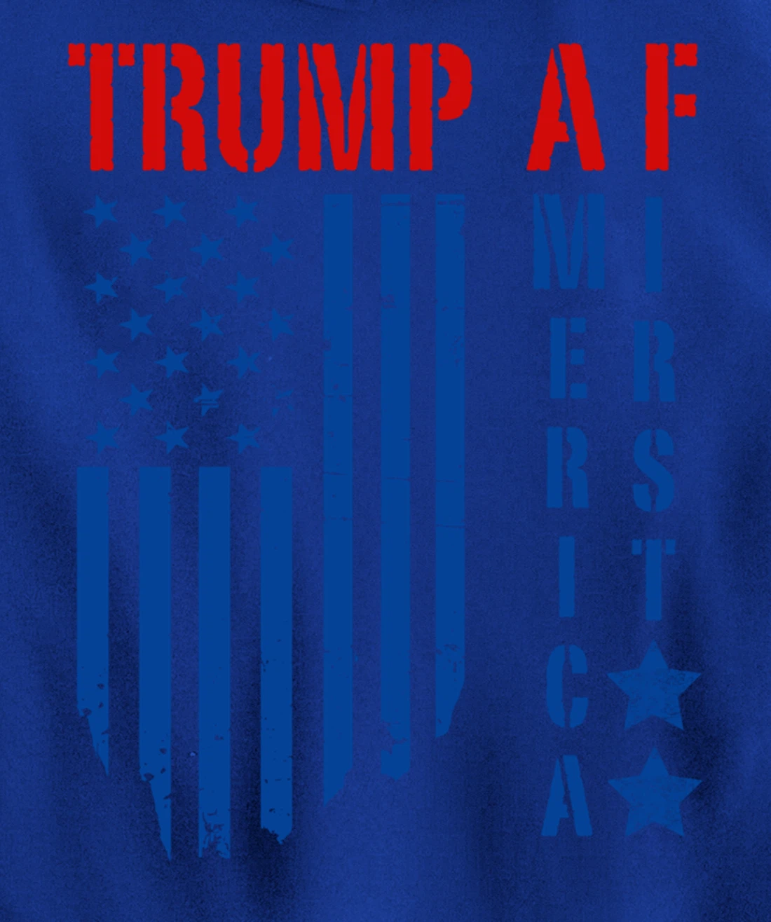 TRUMP AF America First Ultra MAGA Republican Military Voter Pullover Hoodie