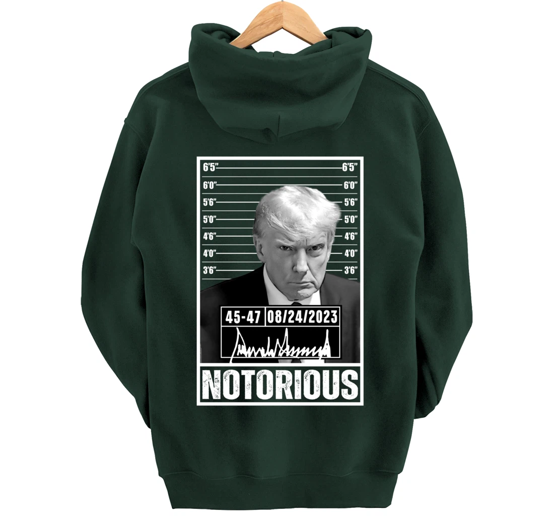 Notorious Trump 2024 Mug shot Iconic Jail Mugshot picture Pullover Hoodie