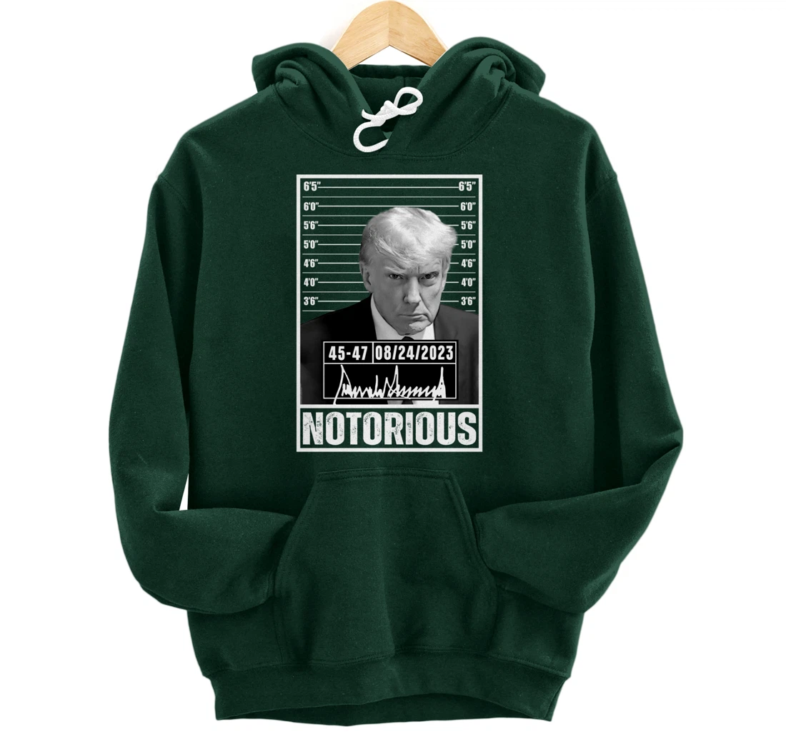 Notorious Trump 2024 Mug shot Iconic Jail Mugshot picture Pullover Hoodie
