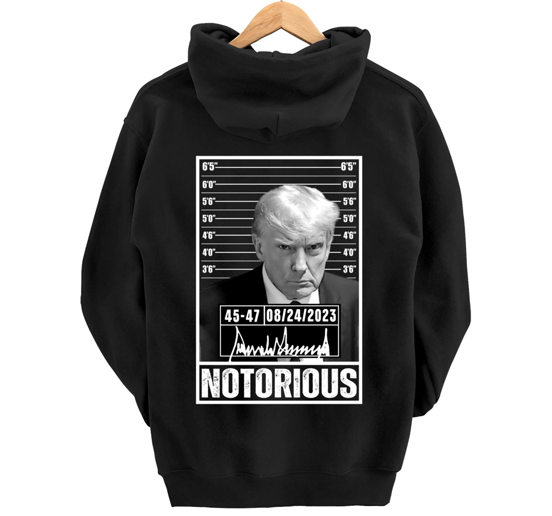 Notorious Trump 2024 Mug shot Iconic Jail Mugshot picture Pullover Hoodie