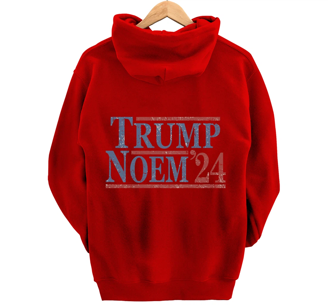 Distressed Donald Trump Kristi Noem 2024 Pullover Hoodie