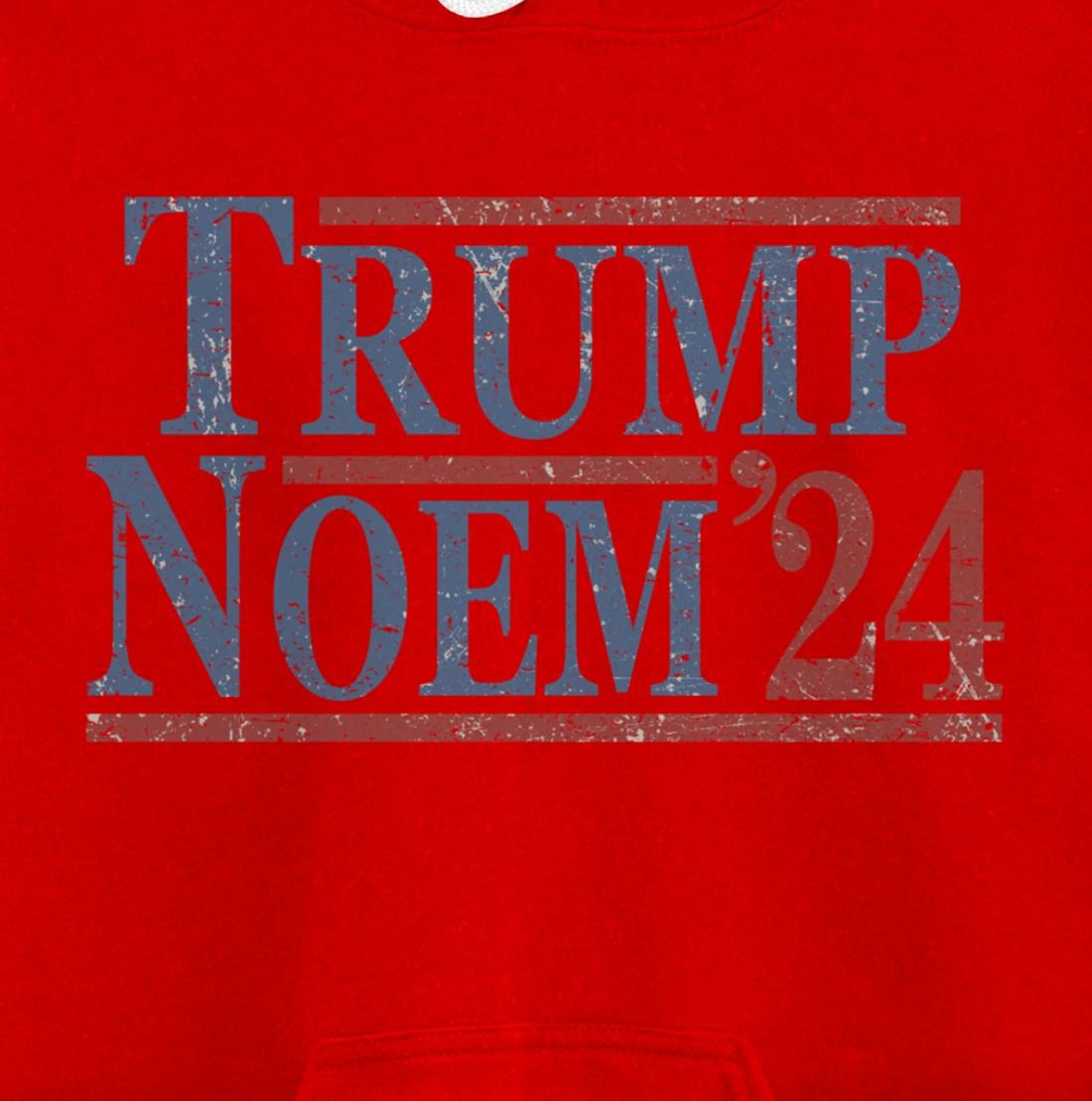 Distressed Donald Trump Kristi Noem 2024 Pullover Hoodie