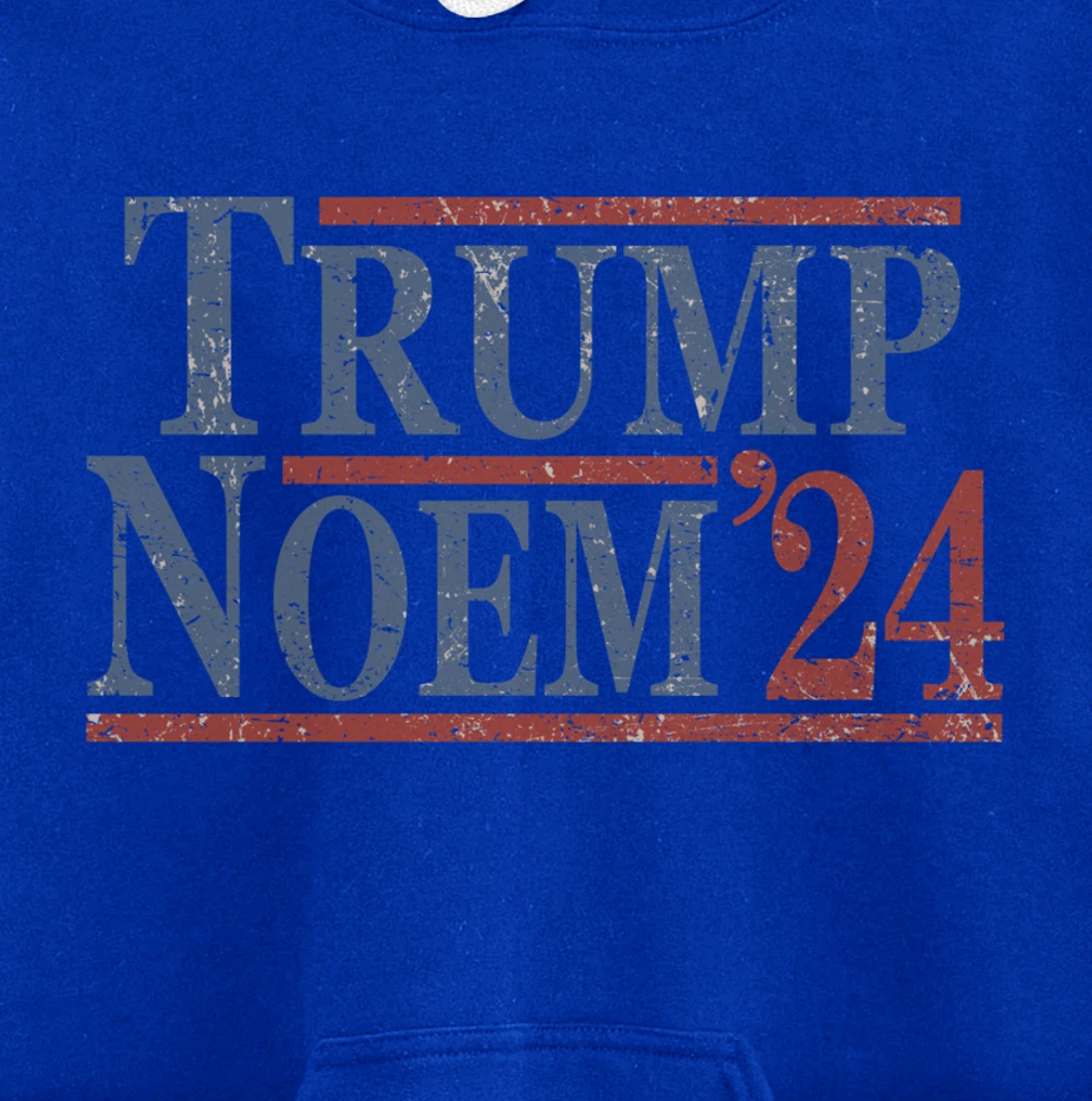 Distressed Donald Trump Kristi Noem 2024 Pullover Hoodie