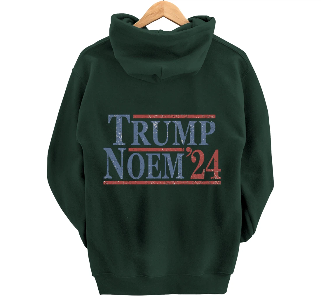 Distressed Donald Trump Kristi Noem 2024 Pullover Hoodie