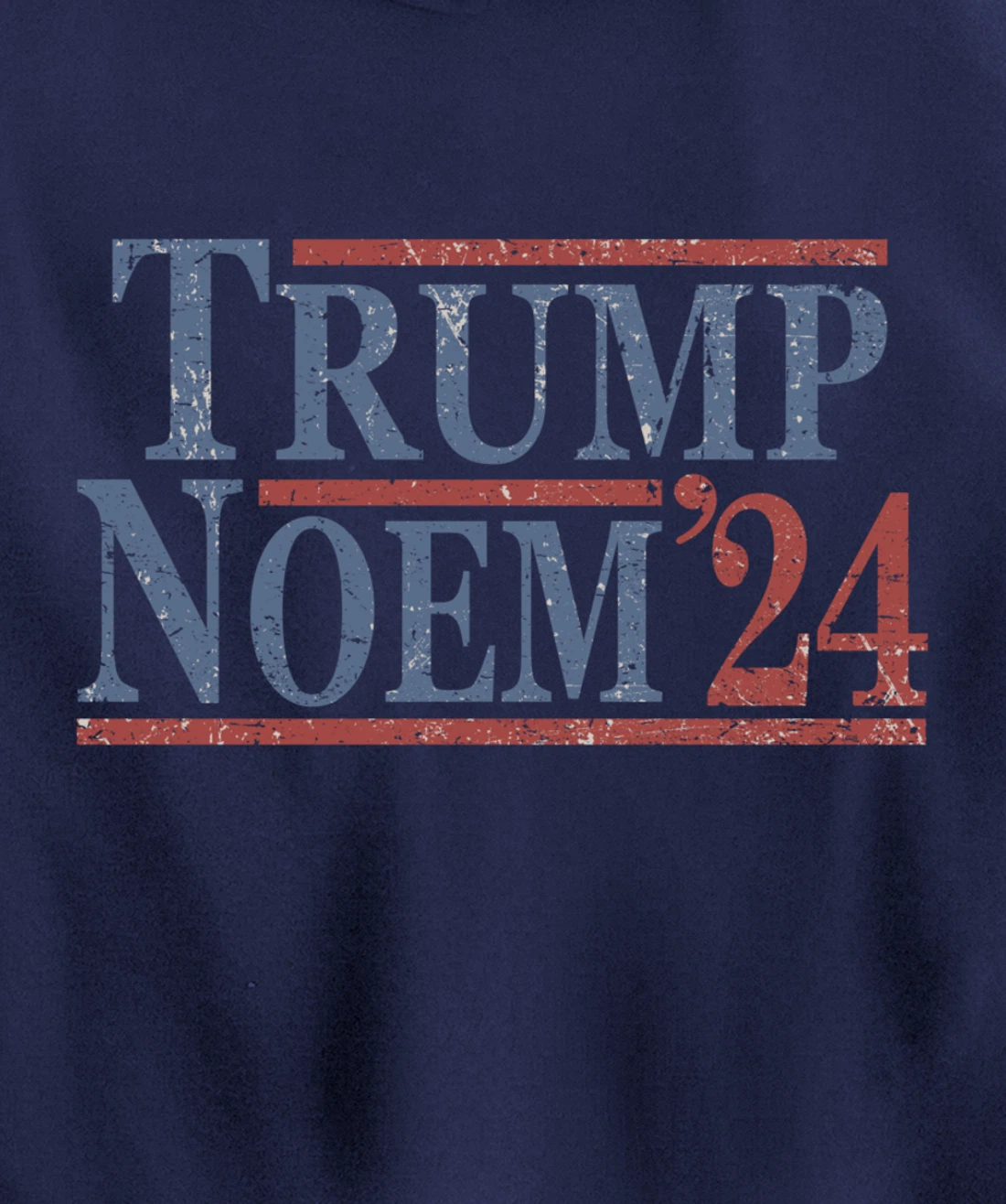 Distressed Donald Trump Kristi Noem 2024 Pullover Hoodie