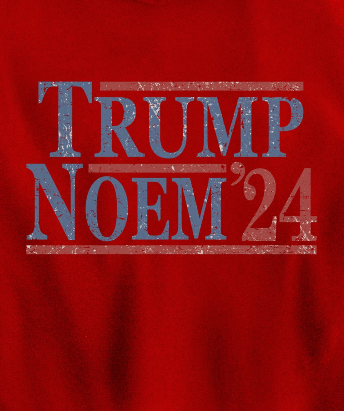 Distressed Donald Trump Kristi Noem 2024 Pullover Hoodie