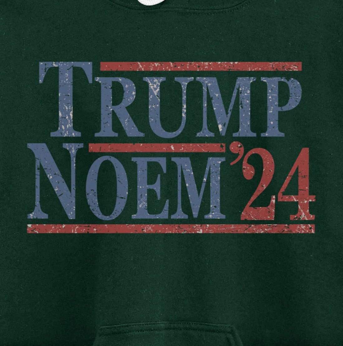 Distressed Donald Trump Kristi Noem 2024 Pullover Hoodie