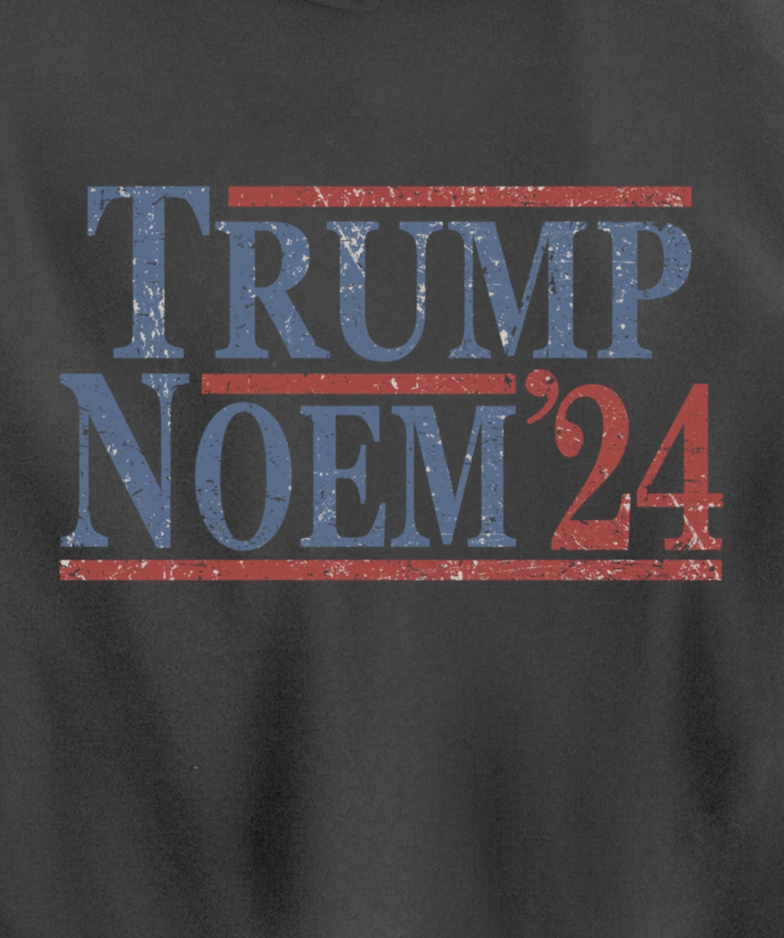 Distressed Donald Trump Kristi Noem 2024 Pullover Hoodie