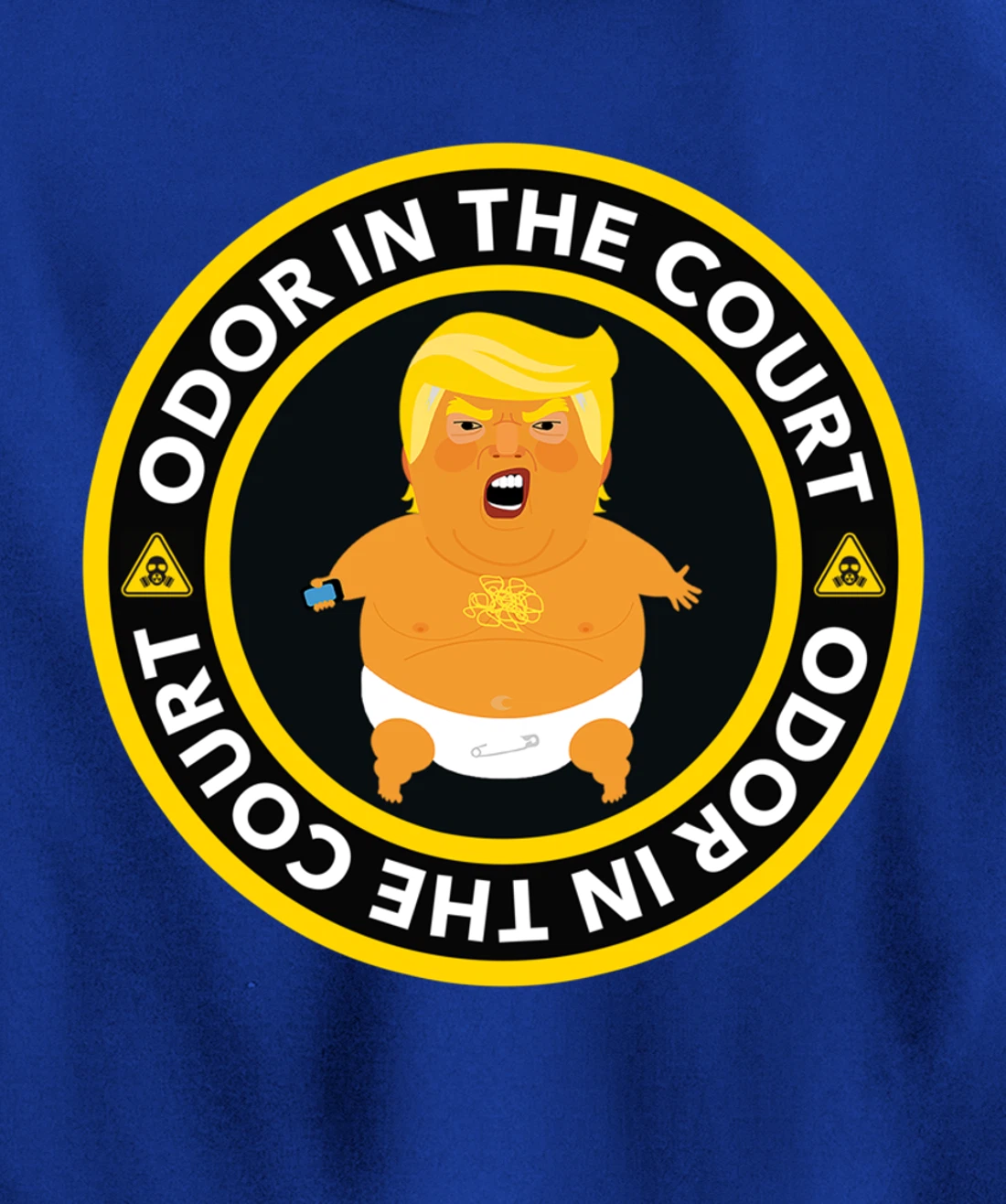 trump farts odor in the court - anti trump - toxic gas Pullover Hoodie