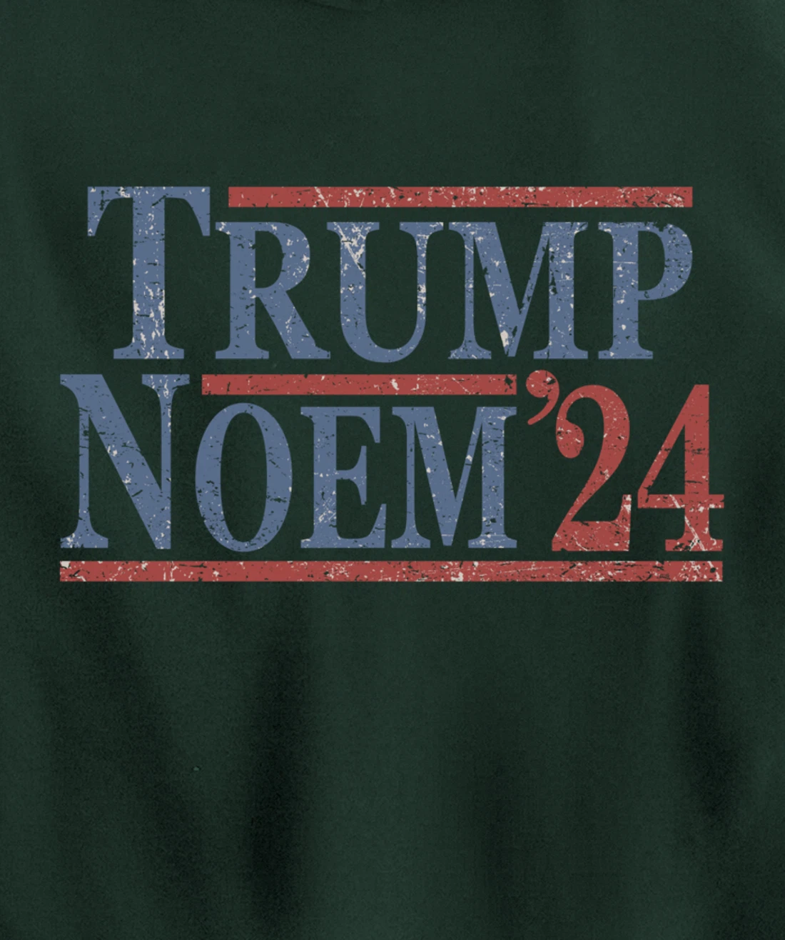 Distressed Donald Trump Kristi Noem 2024 Pullover Hoodie
