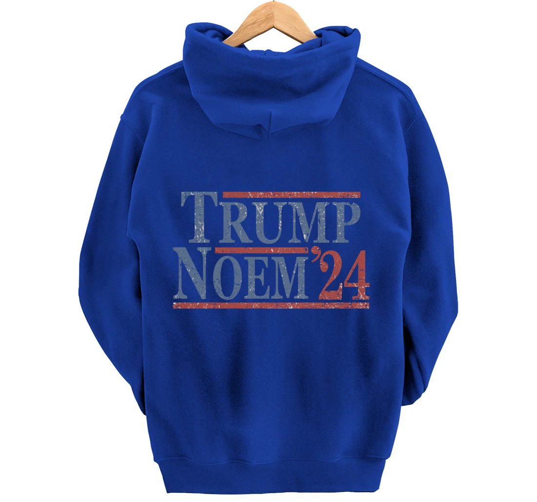 Distressed Donald Trump Kristi Noem 2024 Pullover Hoodie