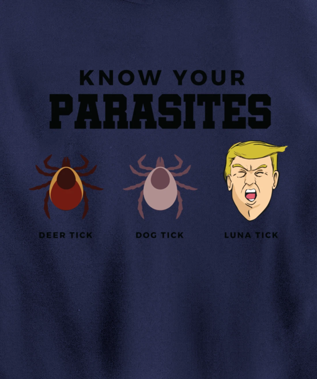 Know Your Parasites Anti-Trump Impeach Trump Pullover Hoodie