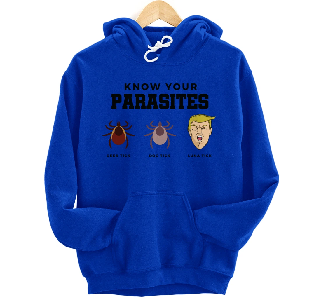 Know Your Parasites Anti-Trump Impeach Trump Pullover Hoodie