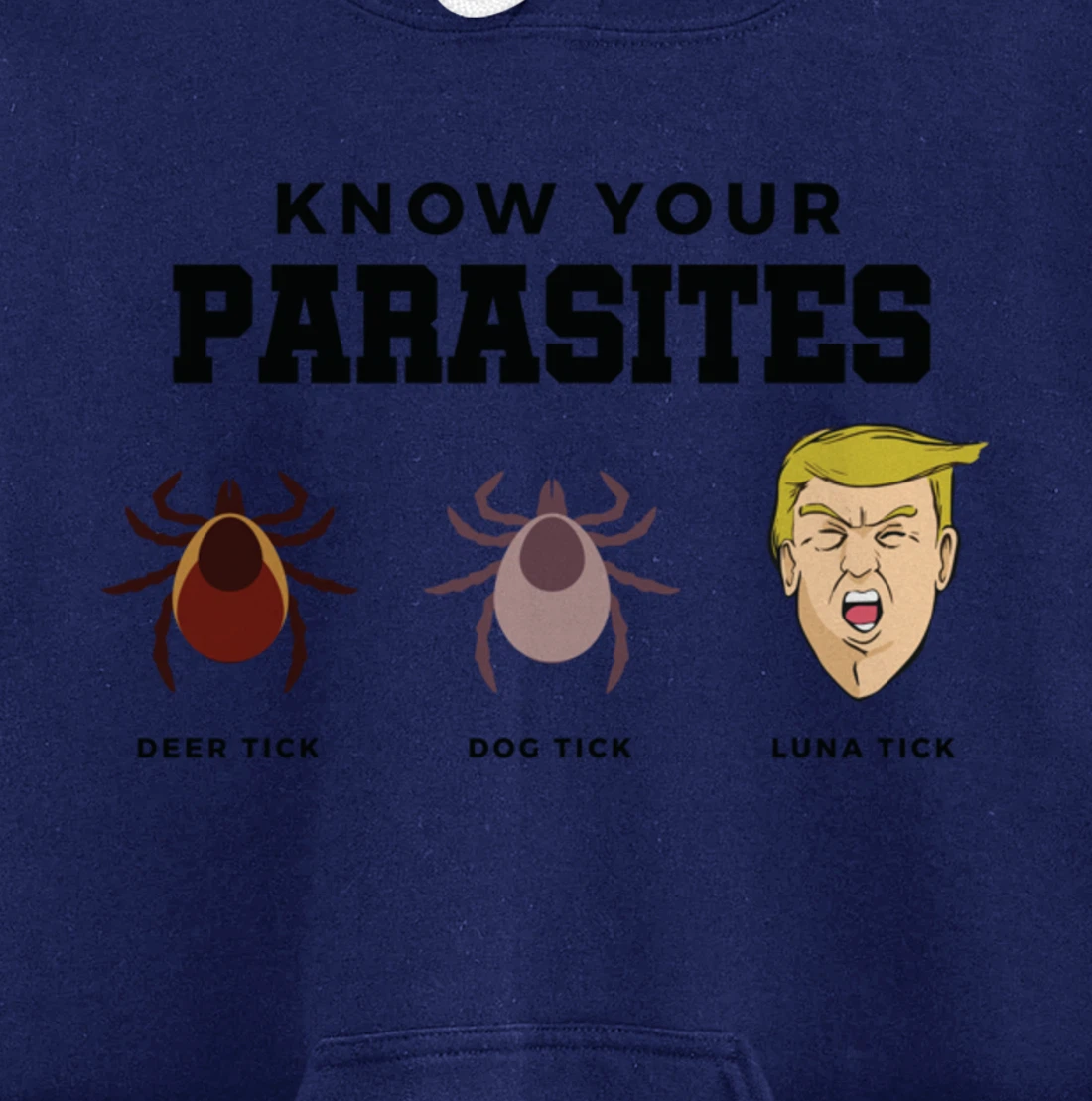 Know Your Parasites Anti-Trump Impeach Trump Pullover Hoodie
