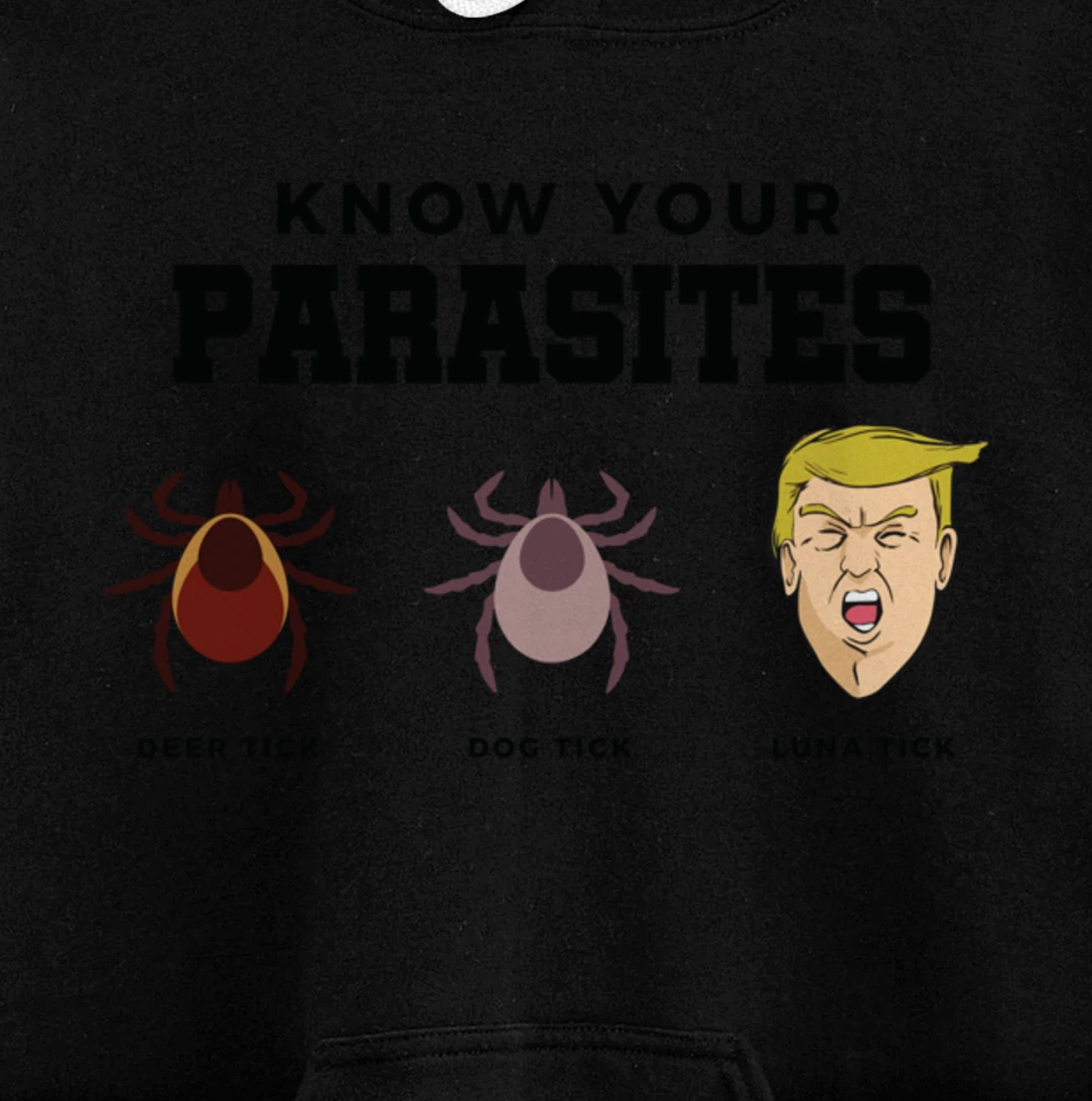 Know Your Parasites Anti-Trump Impeach Trump Pullover Hoodie