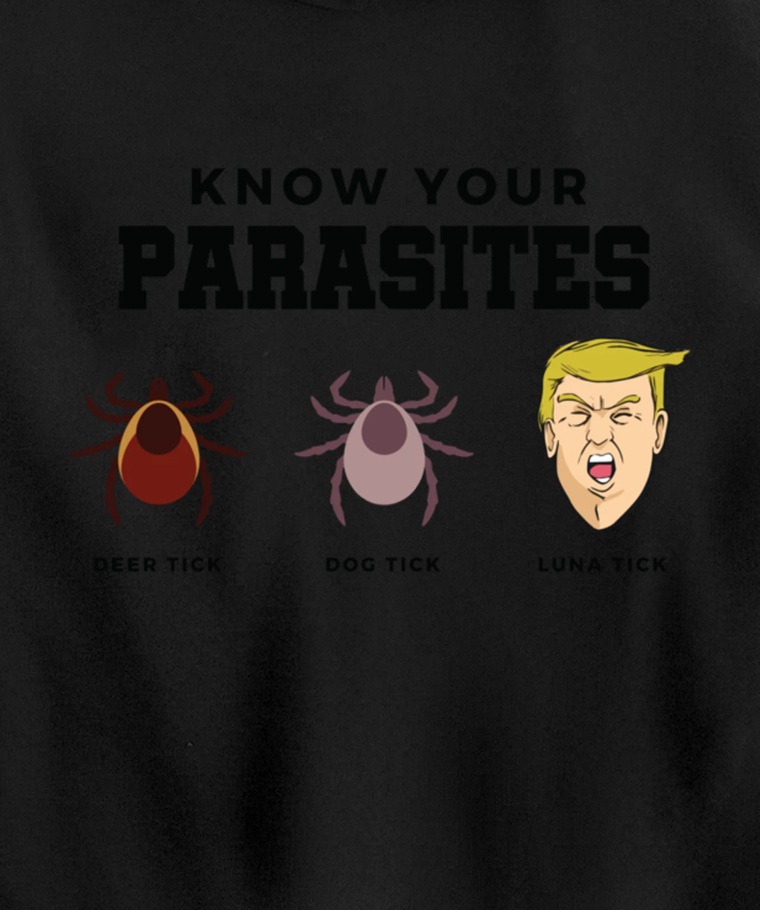 Know Your Parasites Anti-Trump Impeach Trump Pullover Hoodie