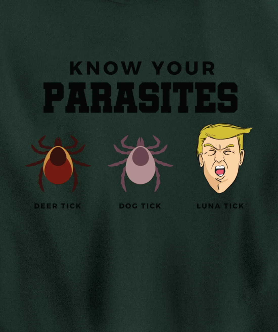 Know Your Parasites Anti-Trump Impeach Trump Pullover Hoodie