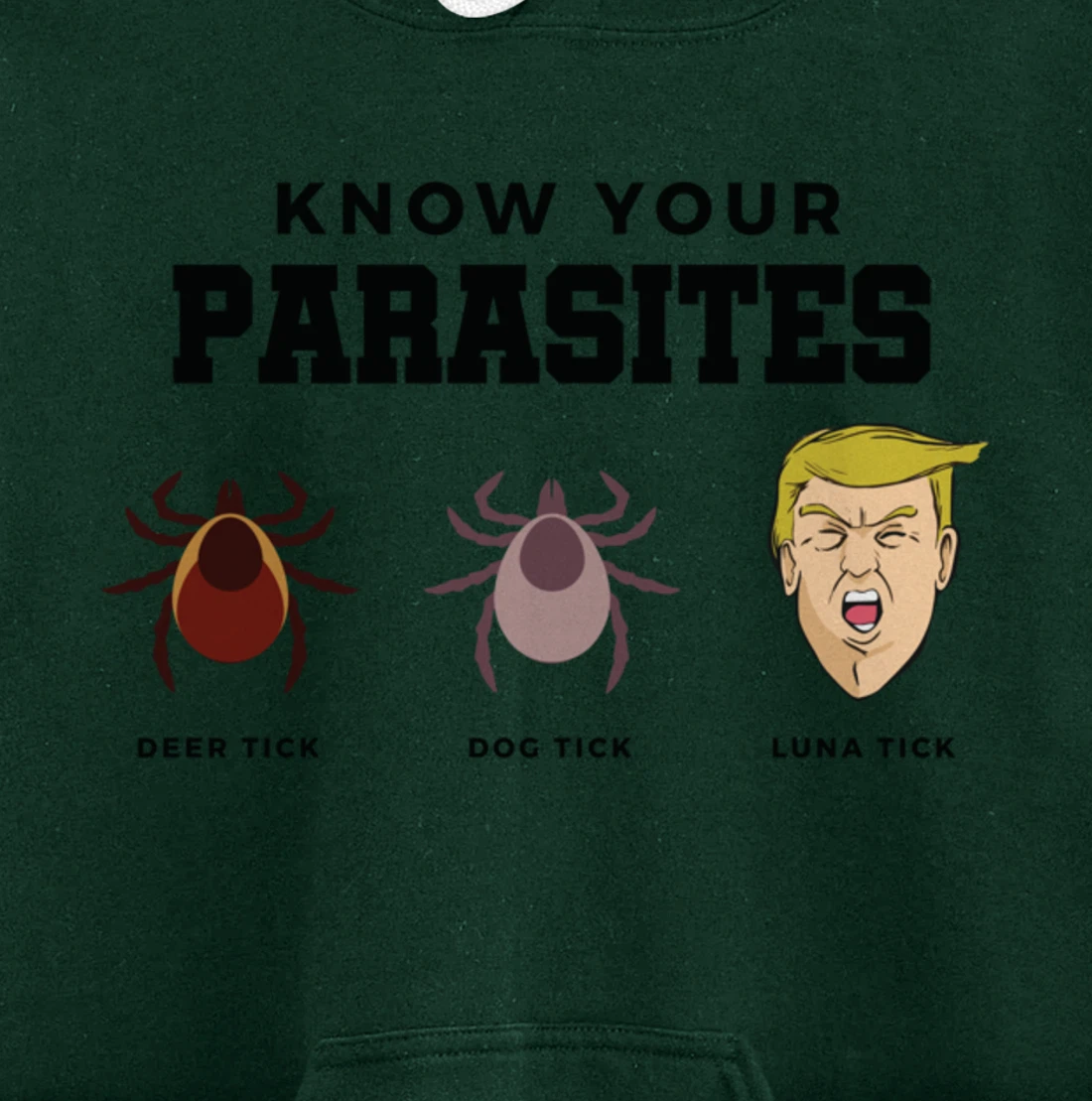 Know Your Parasites Anti-Trump Impeach Trump Pullover Hoodie