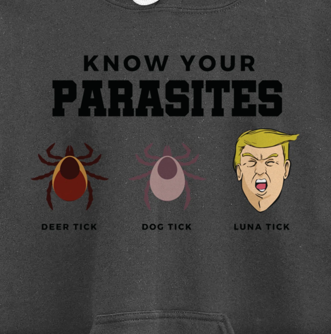 Know Your Parasites Anti-Trump Impeach Trump Pullover Hoodie