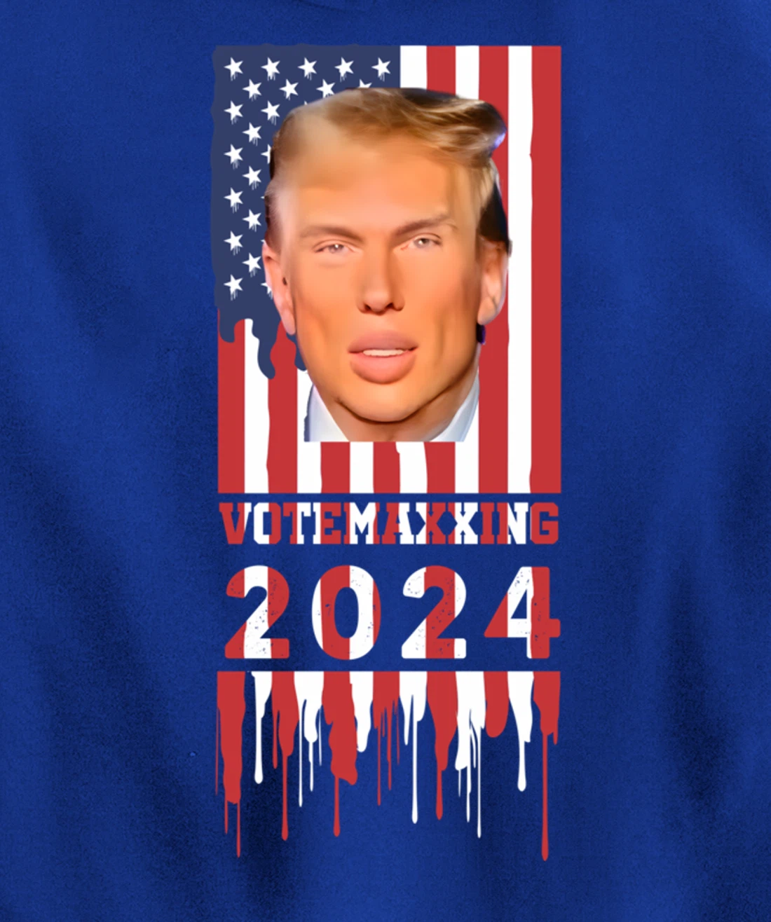 VoteMaxing 2024 LooksMaxxing Trump Mewing Pullover Hoodie