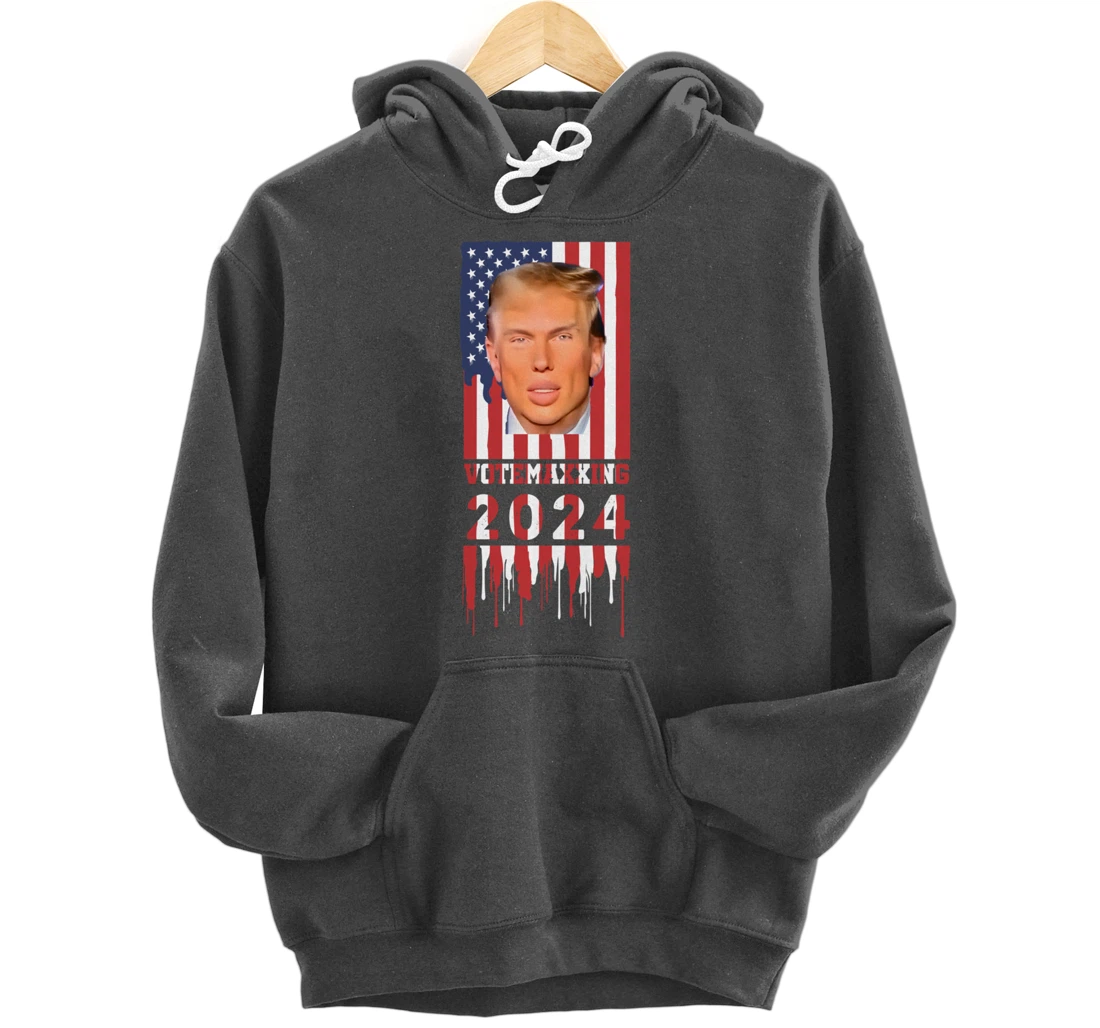 VoteMaxing 2024 LooksMaxxing Trump Mewing Pullover Hoodie