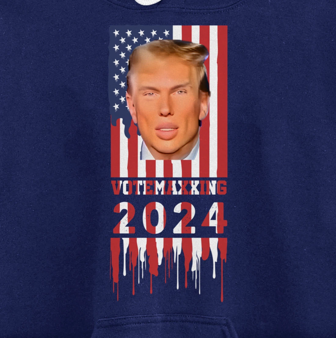 VoteMaxing 2024 LooksMaxxing Trump Mewing Pullover Hoodie