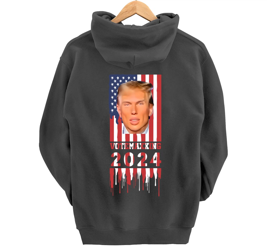 VoteMaxing 2024 LooksMaxxing Trump Mewing Pullover Hoodie