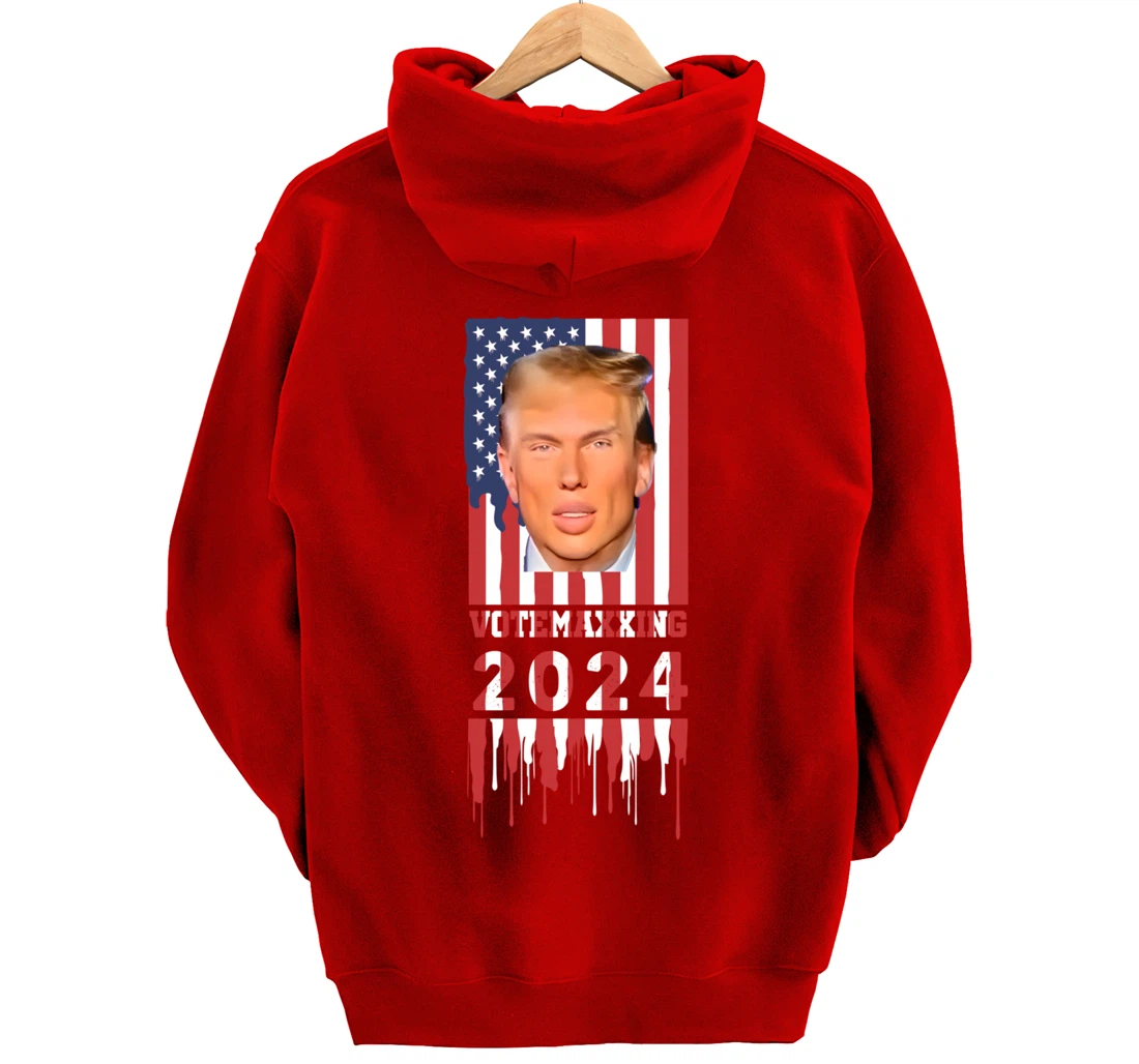 VoteMaxing 2024 LooksMaxxing Trump Mewing Pullover Hoodie
